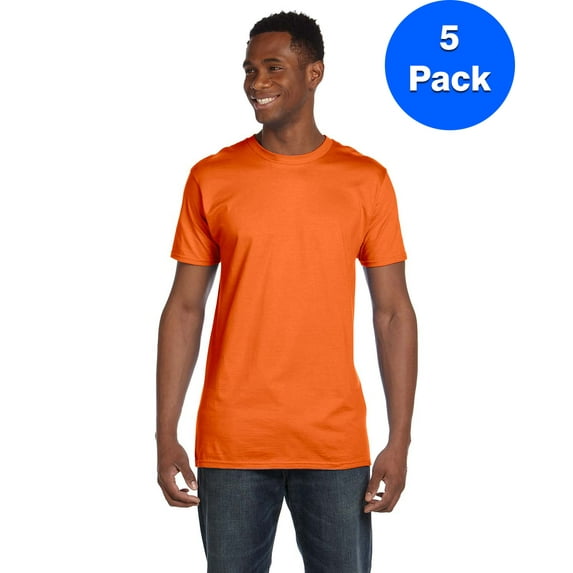 Mens 100% Ringspun Cotton nano-T T-Shirt 4980 (5 PACK)