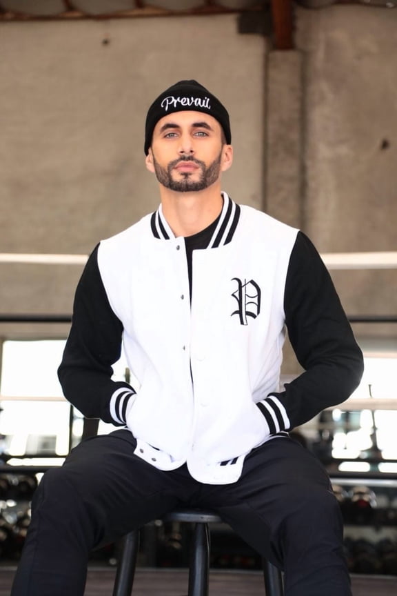 Mens 100% cotton custom Prevail letterman Jacket