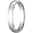 thumbnail image 1 of Mens 10K White Gold, 4mm Slightly Domed Standard Comfort-Fit Wedding Band (sz 14), 1 of 3