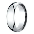 thumbnail image 1 of Mens 10K White Gold, 7mm Slightly Domed Standard Comfort-Fit Wedding Band (sz 5), 1 of 3