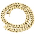 thumbnail image 1 of Mens 10K Yellow Gold 3D Hollow Miami Cuban Link Chain 15mm Box Clasp 24 Inch, 1 of 5