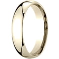 thumbnail image 1 of Mens 10K Yellow Gold, 5mm Slightly Domed Standard Comfort-Fit Wedding Band (sz 11), 1 of 3