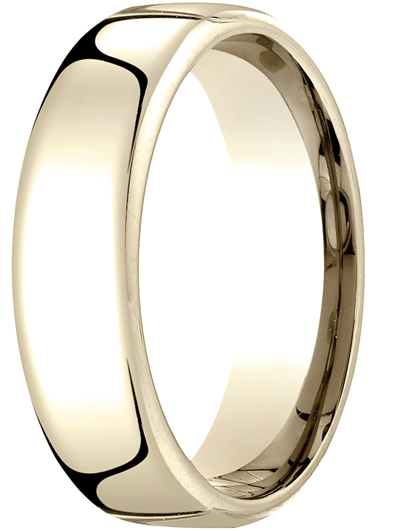 Mens 10K Yellow Gold, 6.5mm London Couture Comfort-Fit Wedding