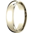 thumbnail image 1 of Mens 10K Yellow Gold, 6mm Slightly Domed Standard Comfort-Fit Wedding Band (sz 5), 1 of 3