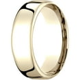 thumbnail image 1 of Mens 10K Yellow Gold, 7.5mm London Couture Comfort-Fit Wedding Band (sz 9.5), 1 of 3