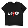 thumbnail image 1 of Mens 13 Wolf Grey Design Printed Loser Lover Sneaker Matching T-Shirt Black Small, 1 of 5