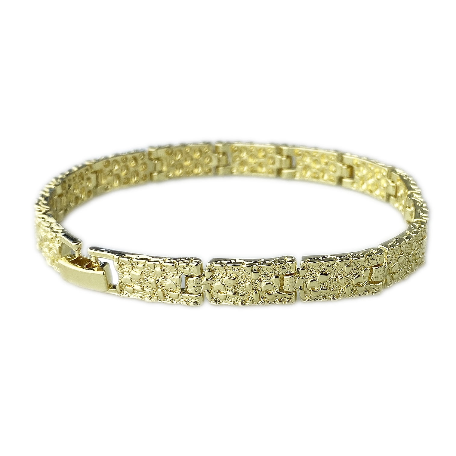 Gold Nugget Bracelet in 14k & 24k Yellow Gold - Filigree Jewelers