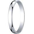 thumbnail image 1 of Mens 14K White Gold, 3.0mm Low Dome Light Wedding Band (sz 15), 1 of 3