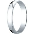 thumbnail image 1 of Mens 14K White Gold, 4.0mm Low Dome Light Wedding Band (sz 13.5), 1 of 3