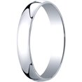 thumbnail image 1 of Mens 14K White Gold, 4.0mm Low Dome Light Wedding Band (sz 6.5), 1 of 3