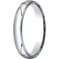thumbnail image 1 of Mens 14K White Gold, 4mm Slightly Domed Comfort-Fit Wedding Band with Milgrain (sz 14.5), 1 of 3