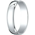 thumbnail image 1 of Mens 14K White Gold, 5.0mm Low Dome Light Wedding Band (sz 15), 1 of 3
