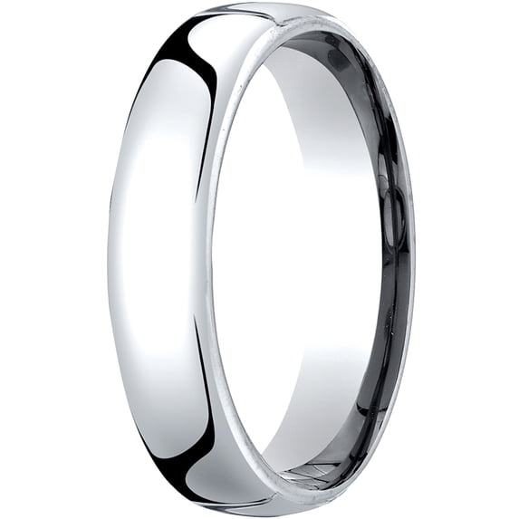 Mens 14K White Gold, 5.5mm London Couture Comfort-Fit Wedding Band (sz 7.5)