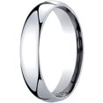 thumbnail image 1 of Mens 14K White Gold, 5mm Slightly Domed Standard Comfort-Fit Wedding Band (sz 11.5), 1 of 3
