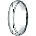 thumbnail image 1 of Mens 14K White Gold, 5mm Slim Profile Comfort-Fit Wedding Band with Milgrain (sz 8.5), 1 of 3