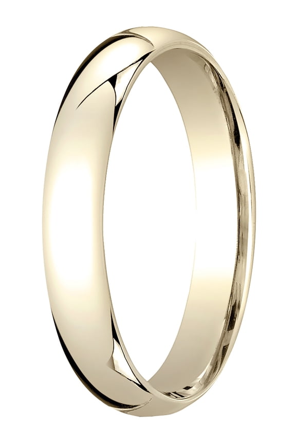 Mens 14K Yellow Gold, 4mm Slim Profile Comfort-Fit Wedding Band (sz 14)