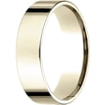 thumbnail image 1 of Mens 14K Yellow Gold, 6.0mm Flat Comfort-Fit Wedding Band (sz 12), 1 of 3