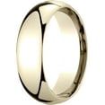 thumbnail image 1 of Mens 14K Yellow Gold, 7mm Slim Profile Comfort-Fit Wedding Band (sz 5), 1 of 3