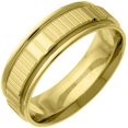 thumbnail image 1 of Mens 14KT Yellow Gold 6mm Satin Comfort Fit Wedding Band, 1 of 1