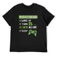 thumbnail image 1 of Mens 15 Year Old Birthday Gamer 15Th Perfect Gaming For Boys Gift T-Shirt Black Small, 1 of 5