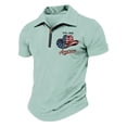 thumbnail image 1 of Mens 1776-2026 Shirts 4th of July Short Sleeve Henley Neck Tees Freedom Independence Day Vintage T-Shirts, XXL, 1 of 4