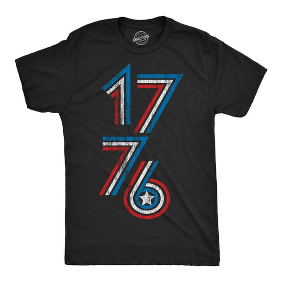 Mens 1776 Stripes Funny T Shirt Awesome Fourth Of July Graphic Tee for Men Graphic Tees