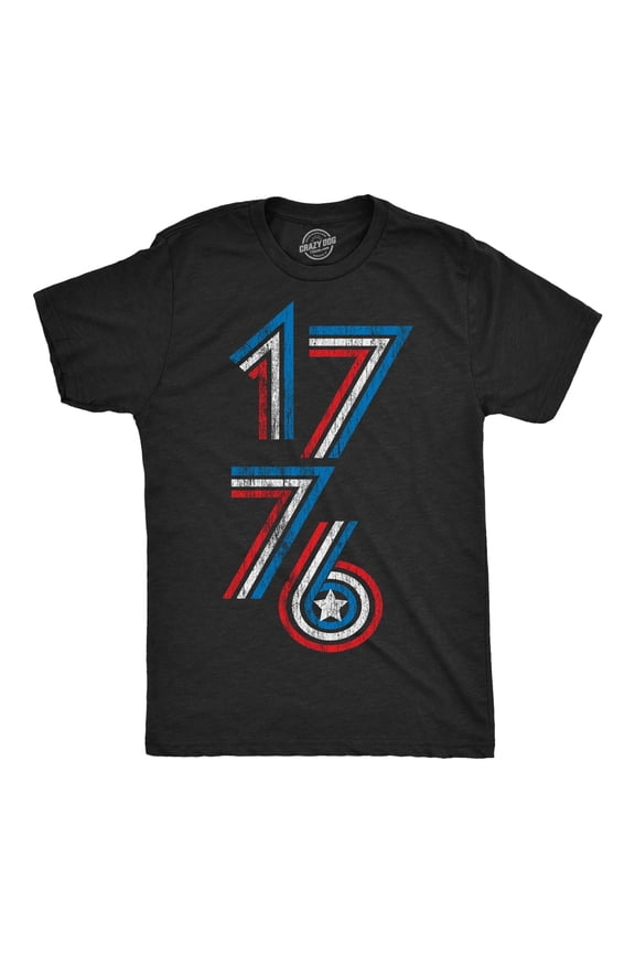 Mens 1776 Stripes Funny T Shirt Awesome Fourth Of July Graphic Tee for Men Graphic Tees