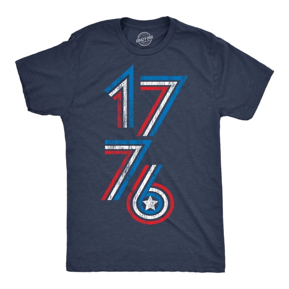 Mens 1776 Stripes Funny T Shirt Awesome Fourth Of July Graphic Tee for Men Graphic Tees