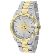 Mens 18K 2 Tone Gold Finish Pisces Fish Zodiac Sign Astrology Metal Band Custom Watch