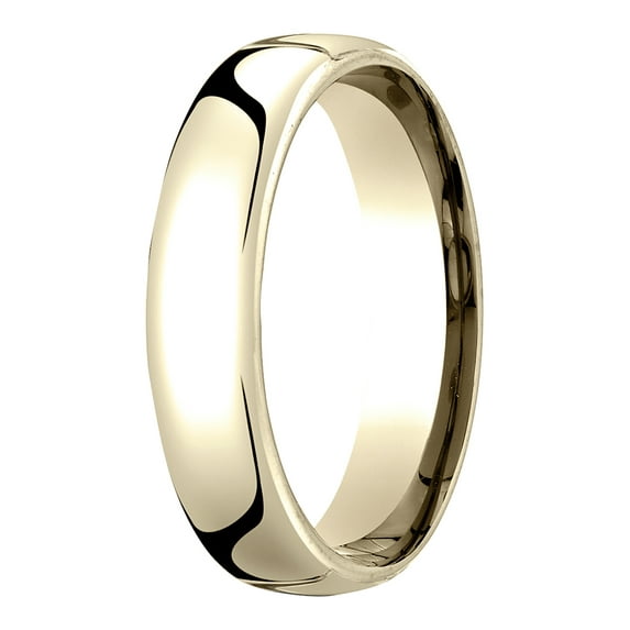 Mens 18K Yellow Gold, 5.5mm London Couture Comfort-Fit Wedding Band (sz 13.5)