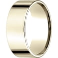 thumbnail image 1 of Mens 18K Yellow Gold, 8.0mm Flat Comfort-Fit Wedding Band (sz 9), 1 of 3