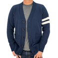 thumbnail image 1 of Hip Hop 50's Shop - Mens 1950s Letterman Cardigan Sweater (2XLarge Navy), 1 of 7