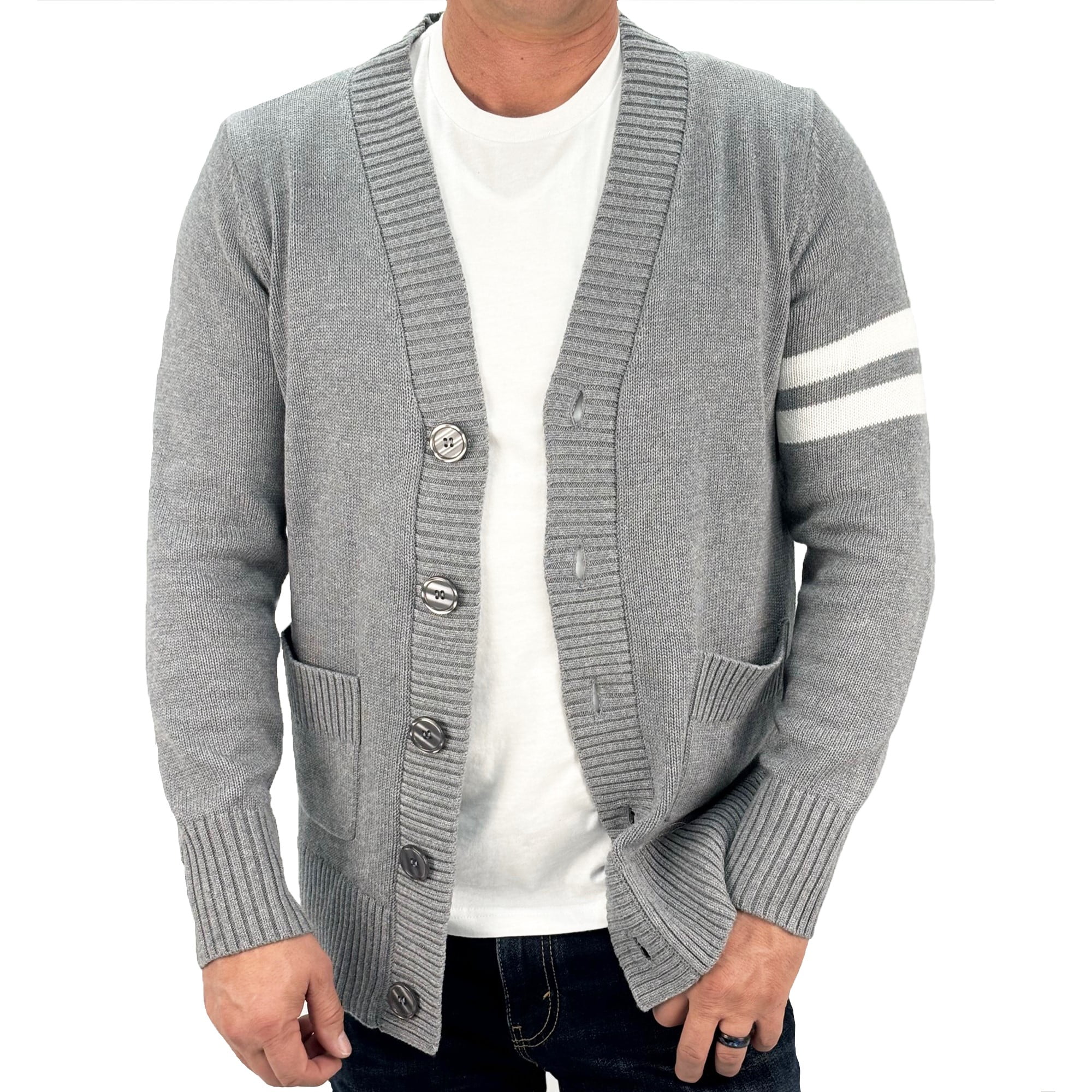 Hip Hop 50's Shop - Mens 1950s Letterman Cardigan Sweater Hip Hop 50's Shop - Mens 1950s Letterman Cardigan Sweater