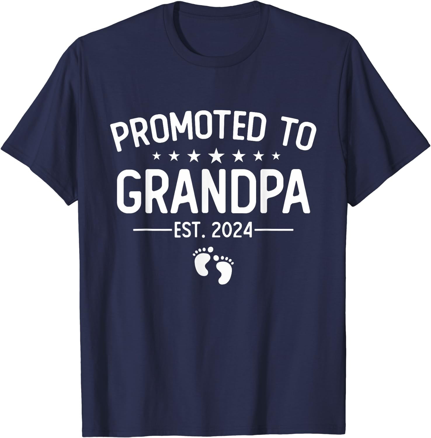 Mens 1st Time Grandpa EST 2024 New First Grandpa 2024 T-Shirt - Walmart.com