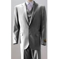 thumbnail image 1 of Mens 2 Button Style Wool Light Gray 3 Piece Suits Alberto 2BV1P, 1 of 1