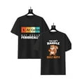 thumbnail image 1 of Mens 2 Pack Short Sleeve Lounge Crew Tee Graphic Lounge Wear Crewneck Black XL, 1 of 8