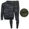 thumbnail image 1 of Mens 2-Piece Athletic Set Hoodie Zipper Sweater Jogging Pants Camo Green L, 1 of 5