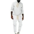 thumbnail image 1 of Mens 2 Piece Outfits Lounge Hoodie Oversized Sweatshirt Jogger Sweatpants Y2K Tracksuit Sweatsuit Set Fall Clothes, 1 of 5