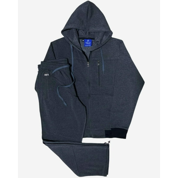 Men's Sweatsuit Soft Fleece Sweat Jacket with Sweatpants