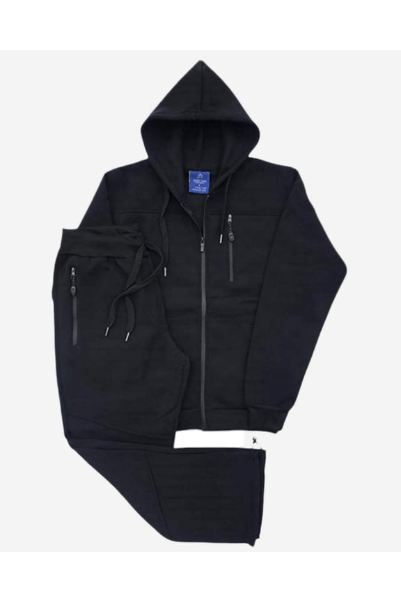 Men's Sweatsuit Soft Fleece Sweat Jacket with Sweatpants