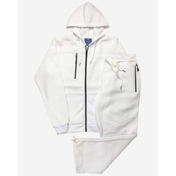 Men's Sweatsuit Soft Fleece Sweat Jacket with Sweatpants