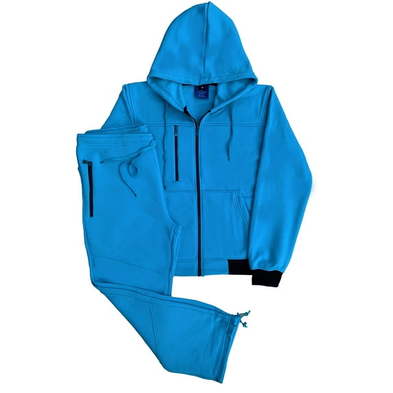 Mens 2-Piece Tech Fleece Sweatsuit Jogging suit Sweat Jacket Sweatpants Fleece Outfit
