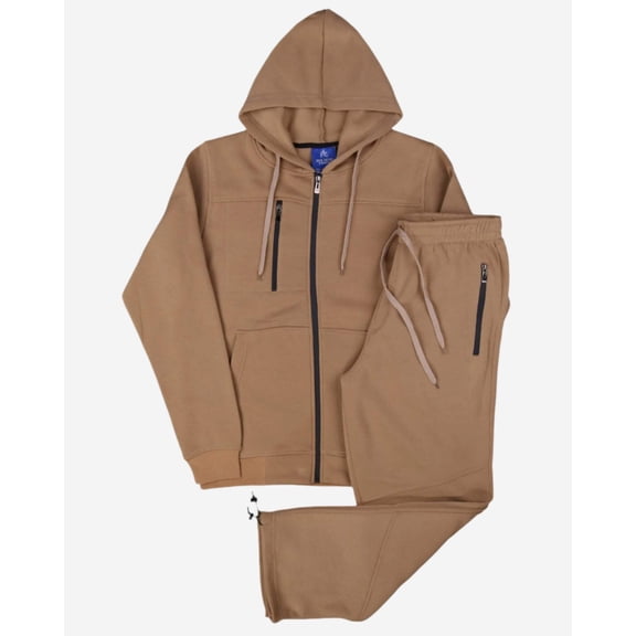 Men's Sweatsuit Soft Fleece Sweat Jacket with Sweatpants