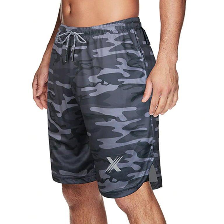 Mens 2 in 1 Compression Workout Shorts for Running 