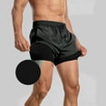 thumbnail image 1 of Mens 2 in 1 Swim Trunks Quick Dry Board Shorts with Compression Liner Athletic Gym Workout Shorts with Pockets, 1 of 6
