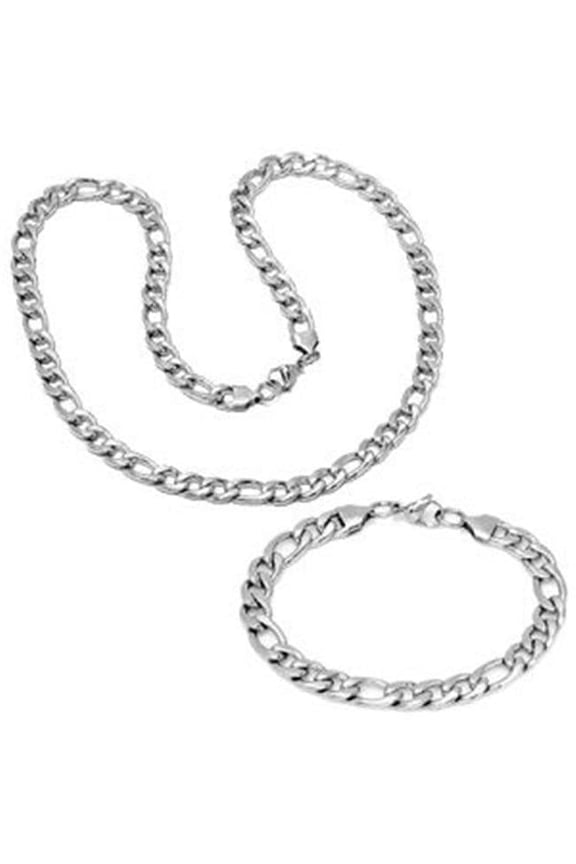 Mens 24 In. Necklace Chain And 8.5 In. Bracelet