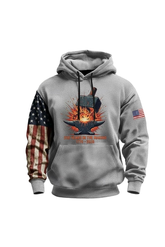 Mens 250 Anniversary USA Shirt American USA Flag Hoodie 250Th Patriotic 1776-2026 Apparel Plus Size Clothing #35