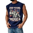 thumbnail image 1 of Mens 250 Anniversary Usa Shirt Patriotic Independence Day Shirts Graphic Sleeveless We the People T Shirts Crew Neck Big and Tall American Flag Tank Tops Black 3XL, 1 of 3