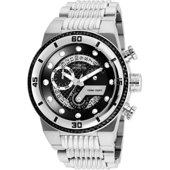Mens 25280 S1 Rally Quartz Multifunction Black Dial Watch