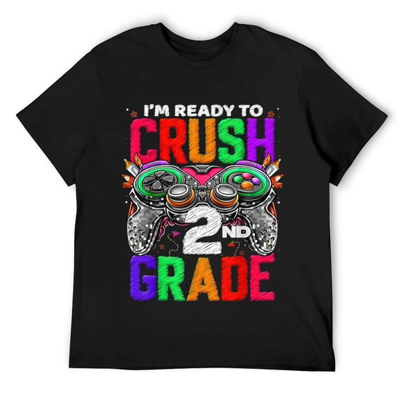 Mens 2nd Grade Level Unlocked Game On 2nd Grade Back To School T-Shirt Black